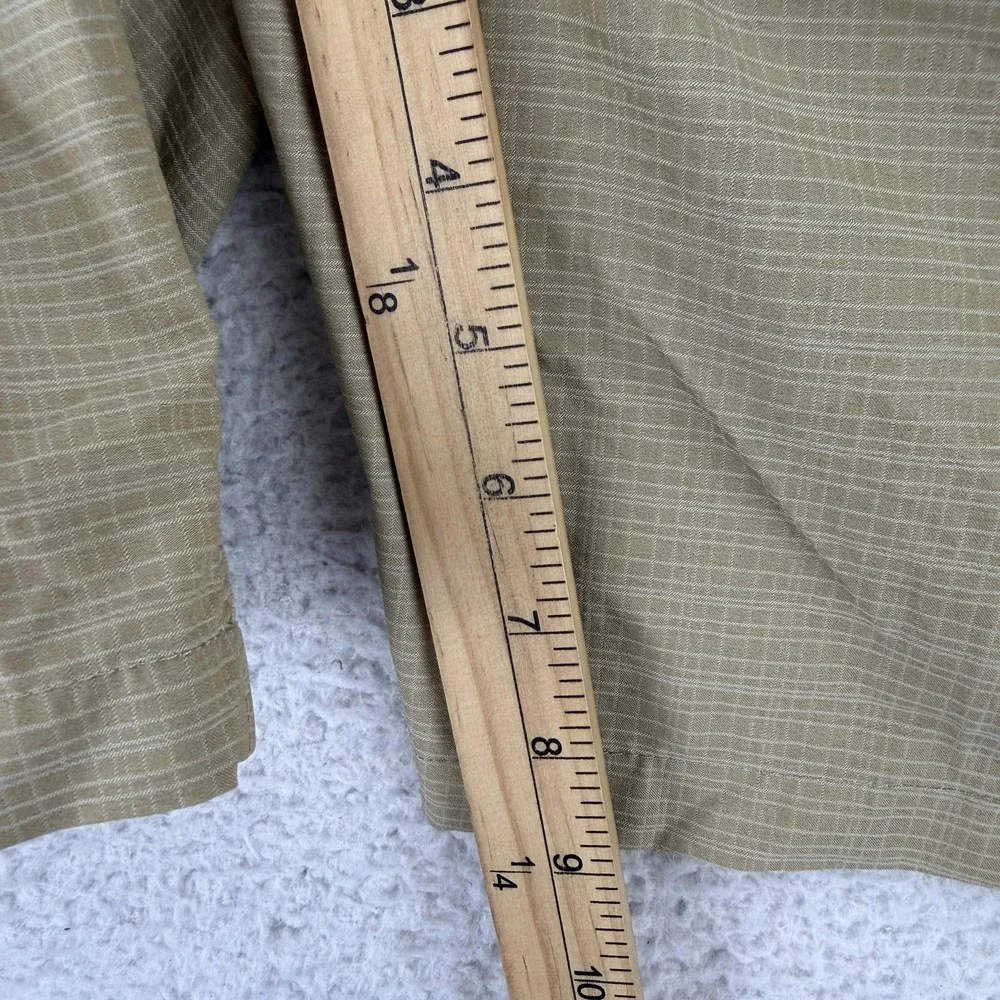 Quiksilver Amphibian Shorts Mens 33 Beige Check Chino 9 Inseam Casual Summer